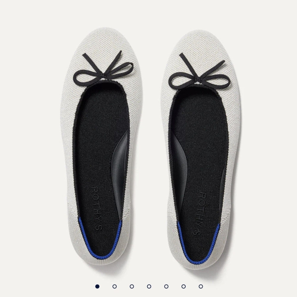 Rothy's NIB Diamond Metallic Ballet Flat 10.5